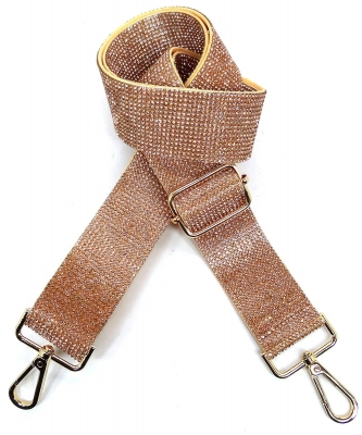 Rhinestone Guitar Strap RS038W GOLD